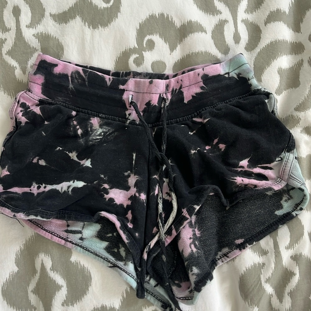 Tie dye lounge shorts
